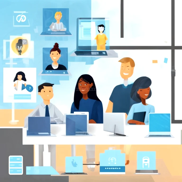 Team brainstorming during digital safety training