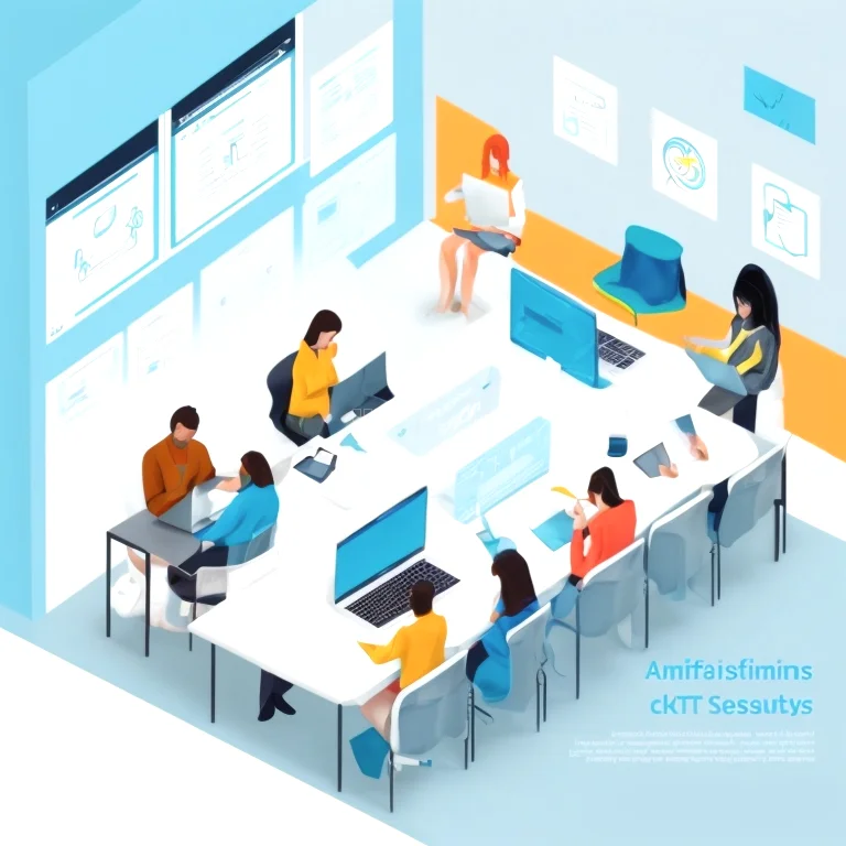 Instructor demonstrating cybersecurity concepts with digital tools